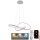 Suspension filaire à intensité variable LED/70W/230V 3000-6500K d. 55 cm + Télécommande