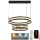 Suspension filaire à intensité variable LED/70W/230V 3000-6500K d. 60 cm noir + Télécommande