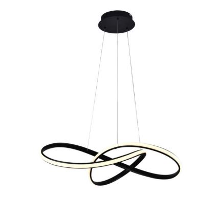 Suspension filaire à intensité variable LED/70W/230V 3000-6500K d. 60 cm noir + Télécommande