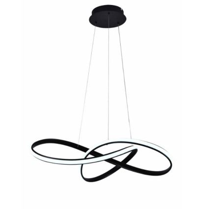 Suspension filaire à intensité variable LED/70W/230V 3000-6500K d. 60 cm noir + Télécommande