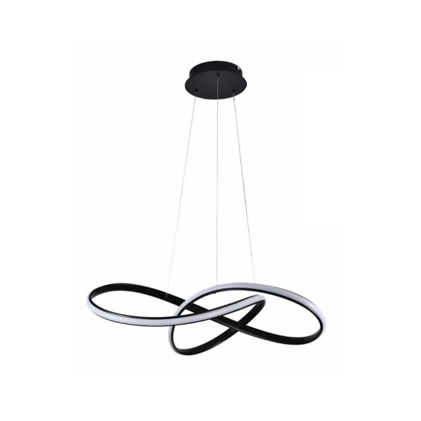 Suspension filaire à intensité variable LED/70W/230V 3000-6500K d. 60 cm noir + Télécommande