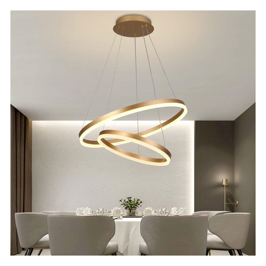 Suspension filaire à intensité variable LED/70W/230V 3000-6500K d. 60 cm + Télécommande