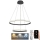 Suspension filaire à intensité variable LED/75W/230V 3000-6500K d. 60 cm + Télécommande