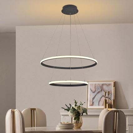 Suspension filaire à intensité variable LED/75W/230V 3000-6500K d. 60 cm + Télécommande