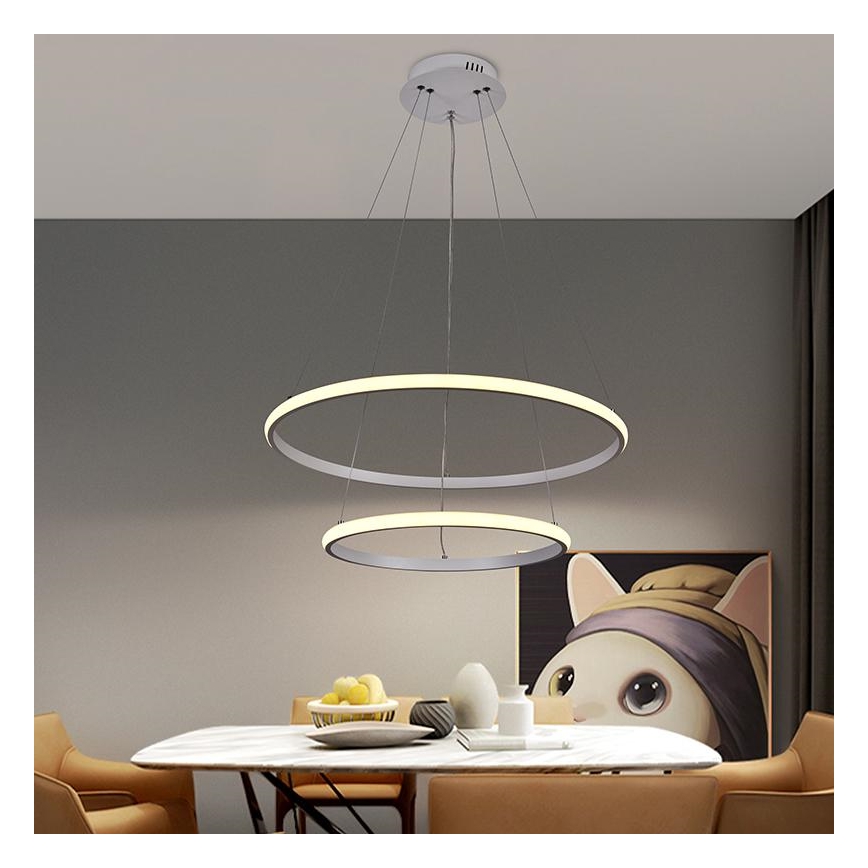 Suspension filaire à intensité variable LED/75W/230V 3000-6500K d. 60 cm + Télécommande