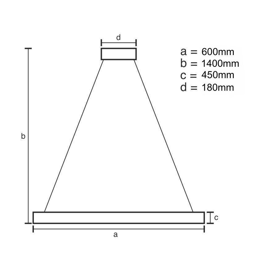 Suspension filaire en cristal à intensité variable LED/80W/230V 3000-6500K doré + télécommande
