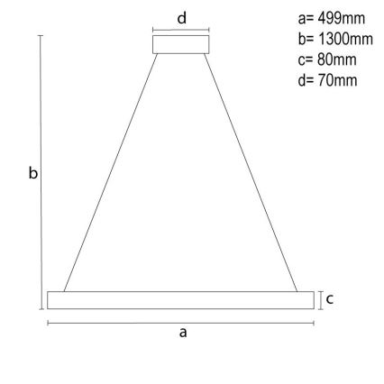 Suspension filaire en cristal à intensité variable LED/80W/230V 3000-6500K noir + télécommande