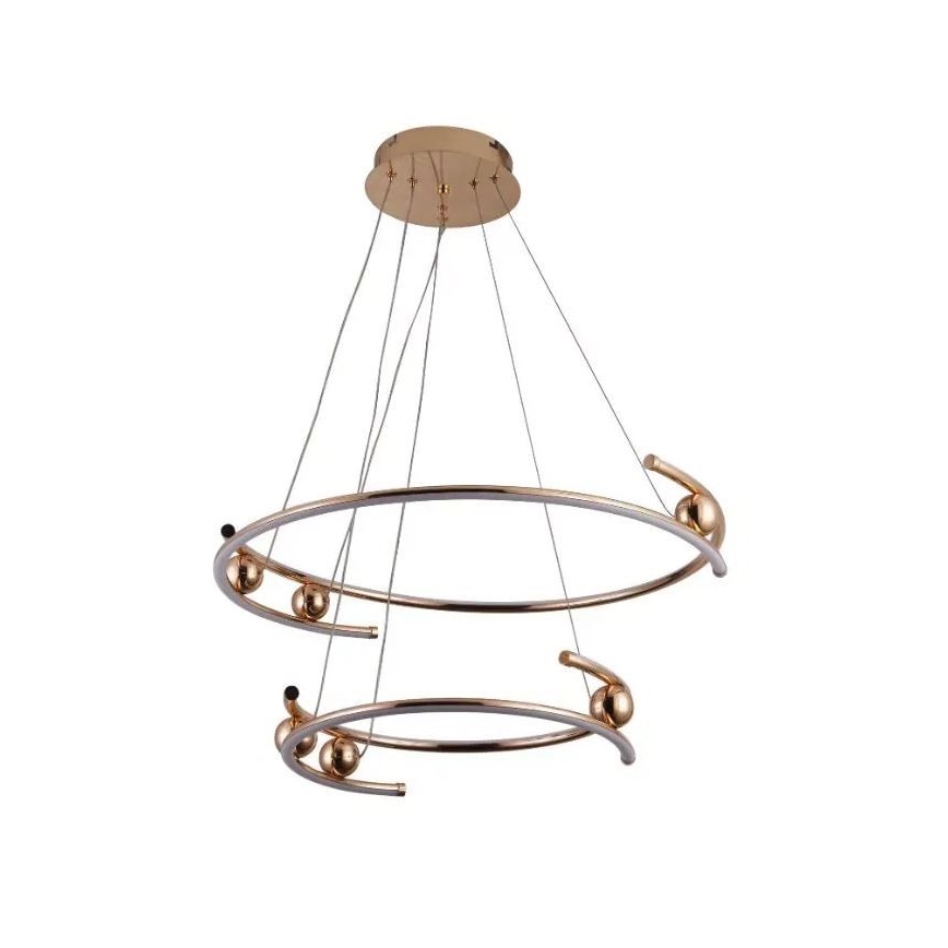 Suspension filaire à intensité variable LED/80W/230V 3000-6500K d. 60 cm + Télécommande