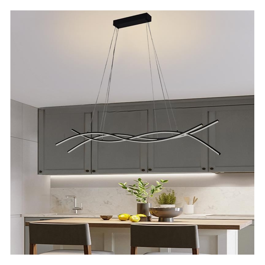 Suspension filaire à intensité variable LED/80W/230V 3000-6500K + télécommande