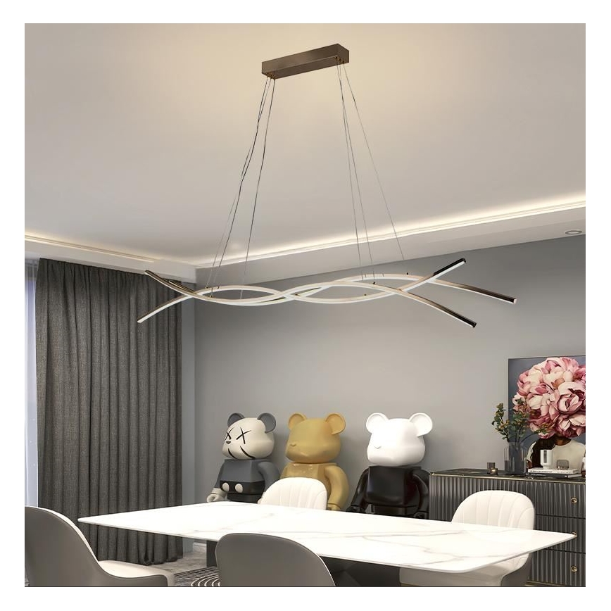 Suspension filaire à intensité variable LED/80W/230V 3000-6500K + télécommande