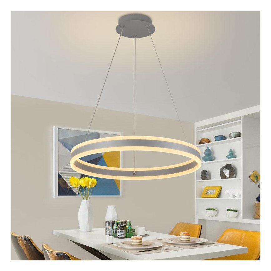 Suspension filaire à intensité variable LED/85W/230V 3000-6500K d. 60 cm + Télécommande