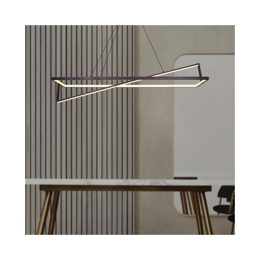 Suspension filaire à intensité variable LED LED/45W/230V 3000K 114 cm noir