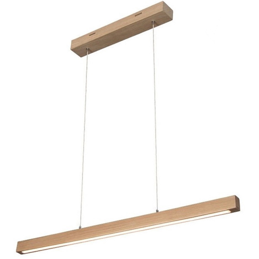 Suspension filaire à intensité variable SMAL LED/12W/230V chêne - certifié FSC
