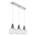 Suspension filaire AKSO 3xE14/40W/230V argent