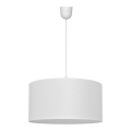 Suspension filaire ALBA 1xE27/15W/230V d. 40 cm blanche