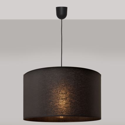 Suspension filaire ALBA 1xE27/15W/230V d. 45 cm noire