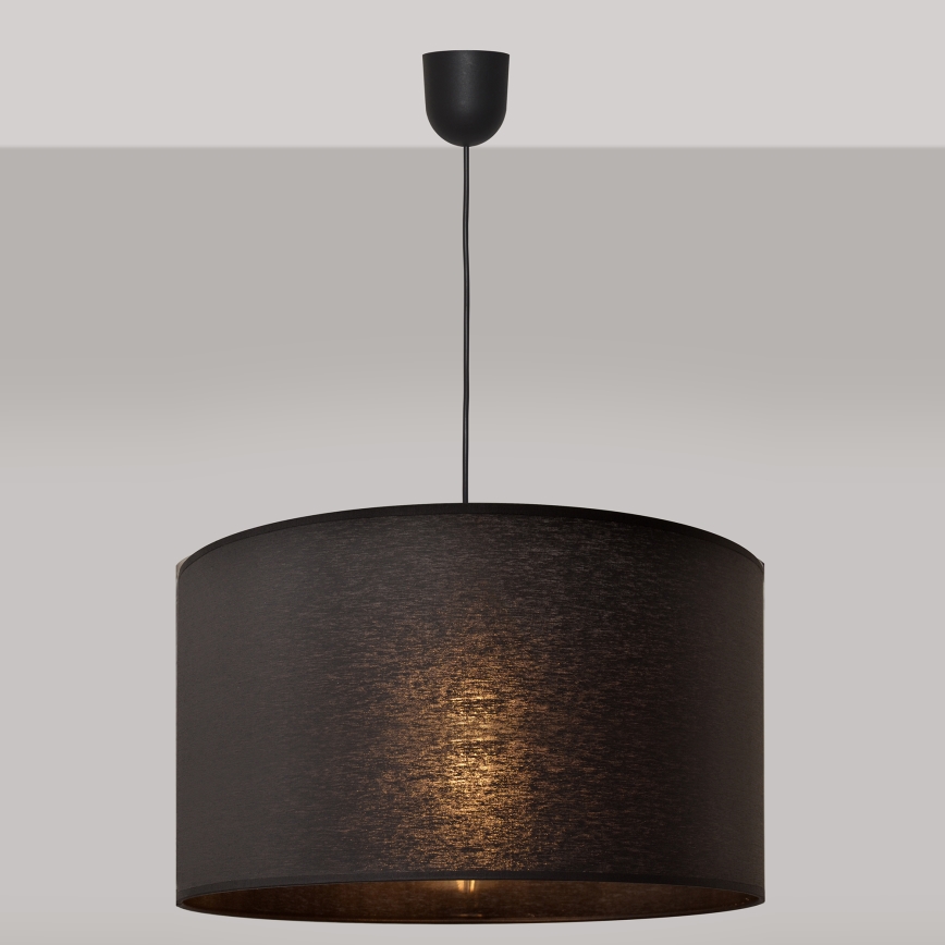 Suspension filaire ALBA 1xE27/15W/230V d. 45 cm noire