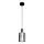 Suspension filaire ARCADIA 1xE27/60W/230V d. 13 cm noir/fumé