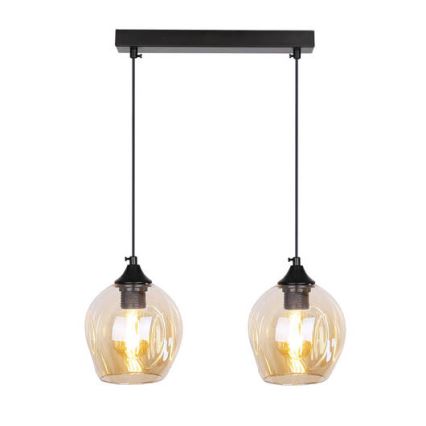 Suspension filaire ASPA 2xE27/40W/230V noir