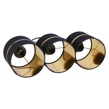 Suspension filaire ASSAM 3xE27/60W/230V noir
