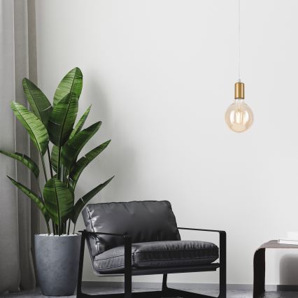 Suspension filaire ASTRID 1xE27/60W/230V doré