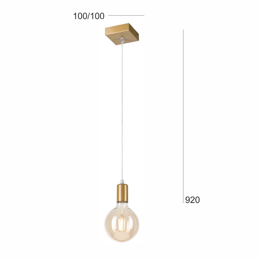 Suspension filaire ASTRID 1xE27/60W/230V doré