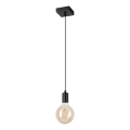 Suspension filaire ASTRID 1xE27/60W/230V mat noir