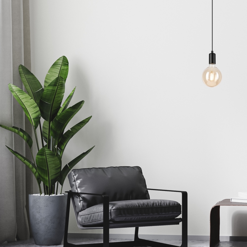 Suspension filaire ASTRID 1xE27/60W/230V mat noir