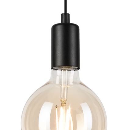 Suspension filaire ASTRID 1xE27/60W/230V mat noir