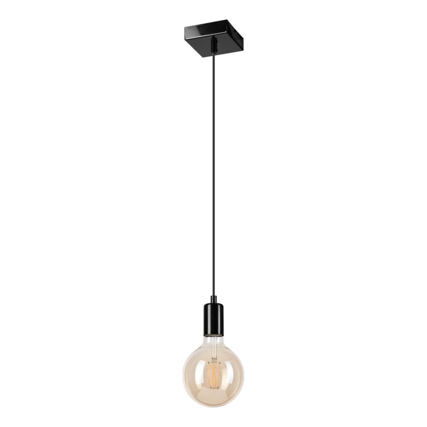Suspension filaire ASTRID 1xE27/60W/230V noir brillant