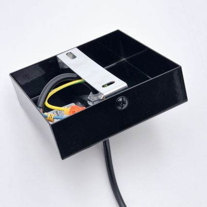 Suspension filaire ASTRID 1xE27/60W/230V noir brillant