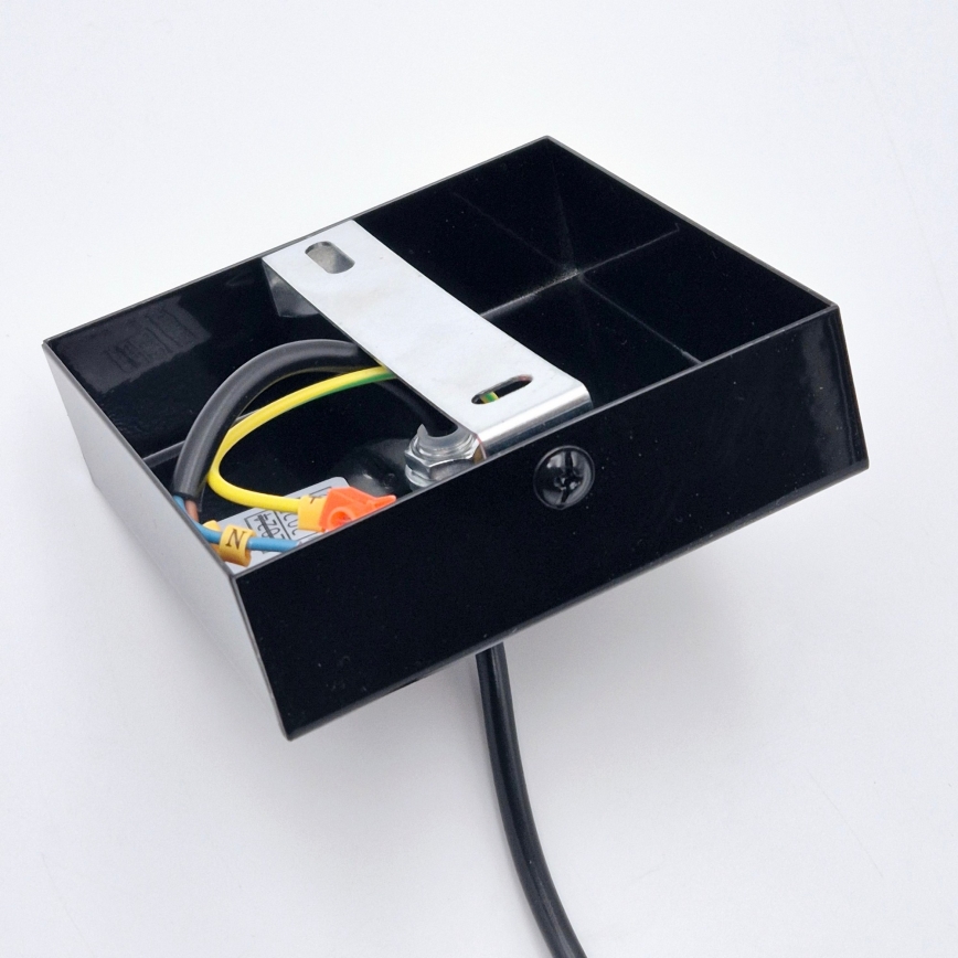 Suspension filaire ASTRID 1xE27/60W/230V noir brillant