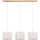 Suspension filaire BENITA 3xE27/40W/230V crème/chêne