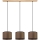 Suspension filaire BENITA 3xE27/40W/230V marron/chêne