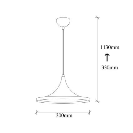 Suspension filaire BERCESTE 1xE27/40W/230V noire