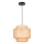 Suspension filaire BERTA 1xE27/20W/230V d. 50 cm bambou