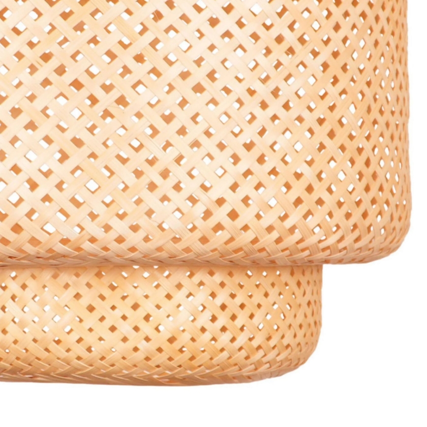 Suspension filaire BERTA 1xE27/20W/230V d. 50 cm bambou