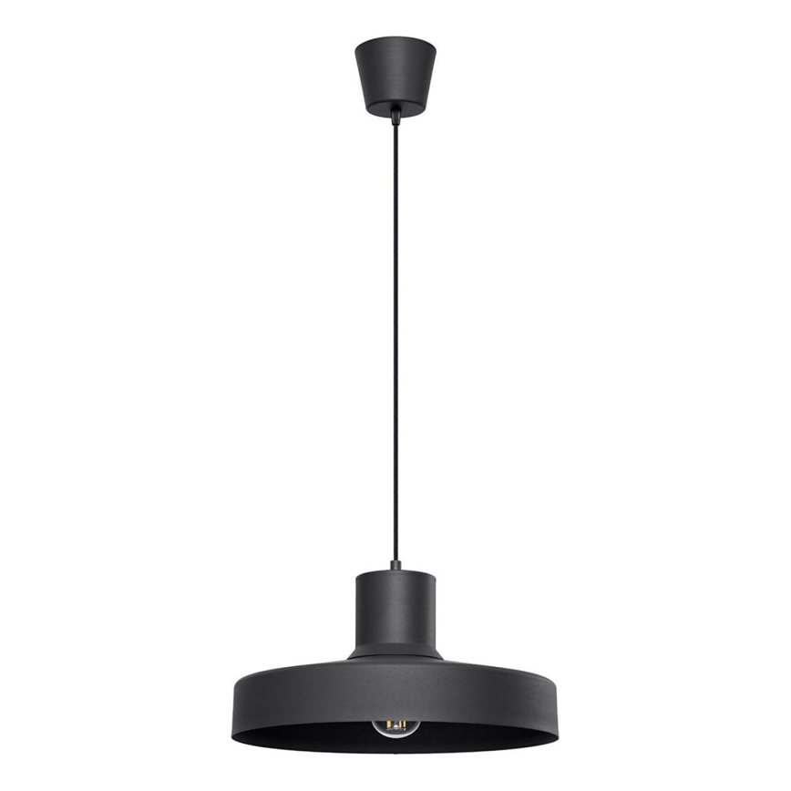 Suspension filaire BILO 1xE27/15W/230V d. 35 cm noir