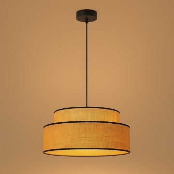 Suspension filaire BOHO 1xE27/60W/230V d. 40 cm beige