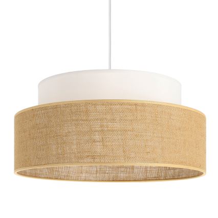 Suspension filaire BOHO 1xE27/60W/230V d. 40 cm blanc/beige
