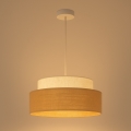 Suspension filaire BOHO 1xE27/60W/230V d. 40 cm crème/beige