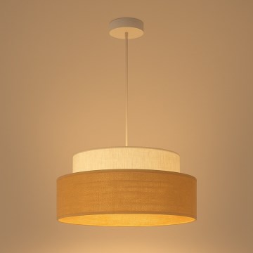 Suspension filaire BOHO 1xE27/60W/230V d. 40 cm crème/beige