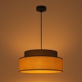 Suspension filaire BOHO 1xE27/60W/230V d. 40 cm marron/beige