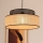 Suspension filaire BOHO 1xE27/60W/230V noir/rotin