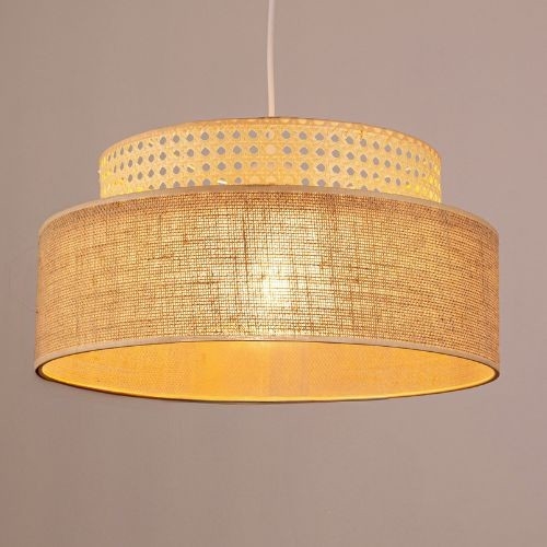 Suspension filaire BOHO 1xE27/60W/230V rotin