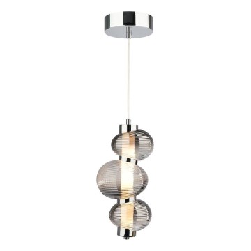 Suspension filaire BOLLA LED/12W/230V d. 16 cm fumé