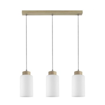Suspension filaire BOSCO 3xE27/60W/230V chêne