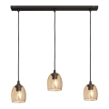 Suspension filaire BRILLANT 3xE27/15W/230V beige