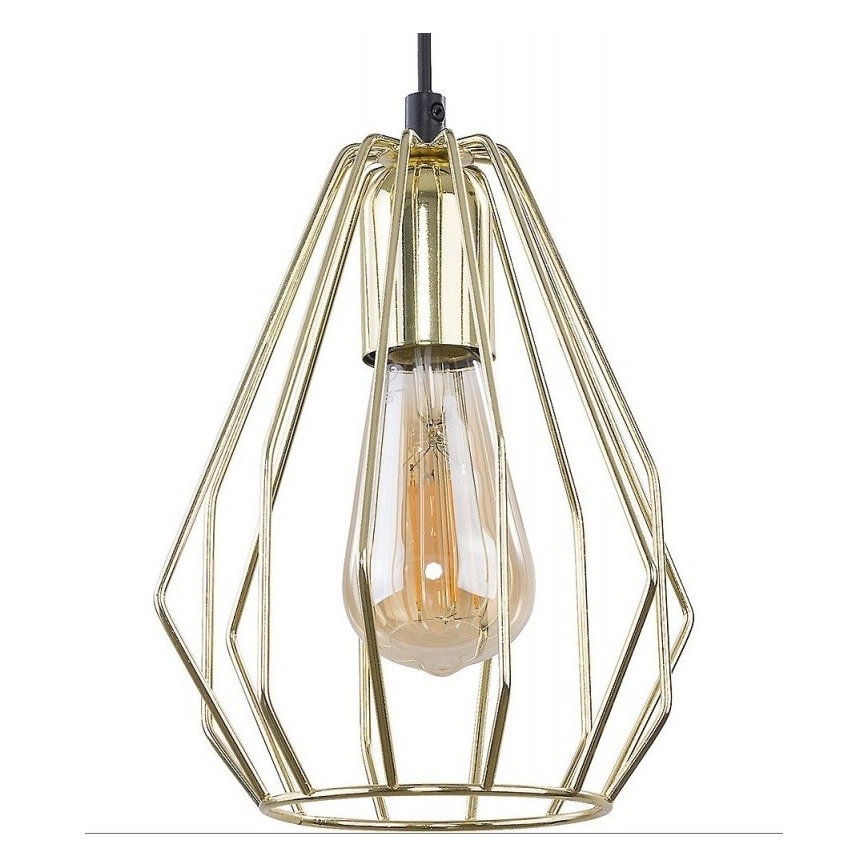 Suspension filaire BRYLANT 1xE27/60W/230V doré