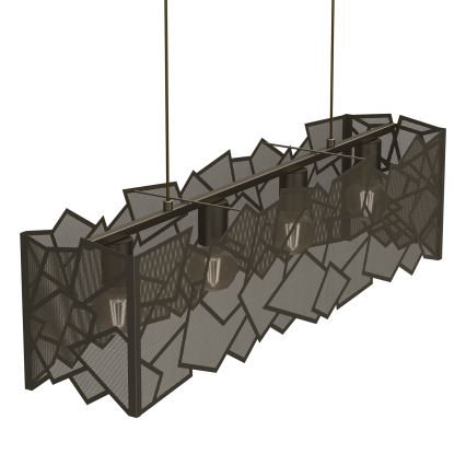 Suspension filaire CAMO 4xE27/15W/230V doré